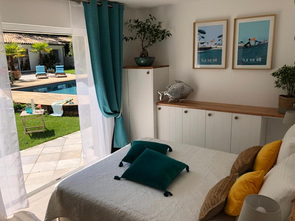LA MAISON DE LA DUNE - Jacuzzi 1ère séance offerte - Piscine chauffée avec Abri Amovible - Plage située à 200m, accès direct par le bois - Borne VE La Couarde-sur-Mer Esterno foto