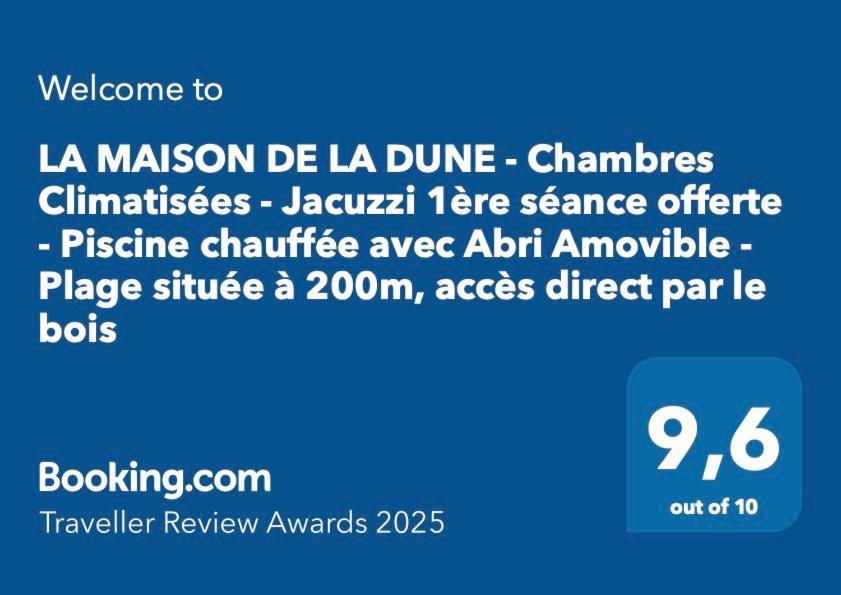 Hotel LA MAISON DE LA DUNE - Jacuzzi 1ère séance offerte - Piscine chauffée avec Abri Amovible - Plage située à 200m, accès direct par le bois - Borne VE La Couarde-sur-Mer Esterno foto